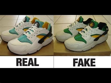 nike huarache fake vs real|nike huarache counterfeit.